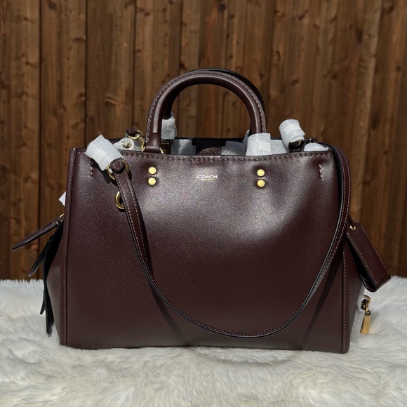 NWT Coach Rogue 31 Maple Leather Purse - Picture 2 of 10
